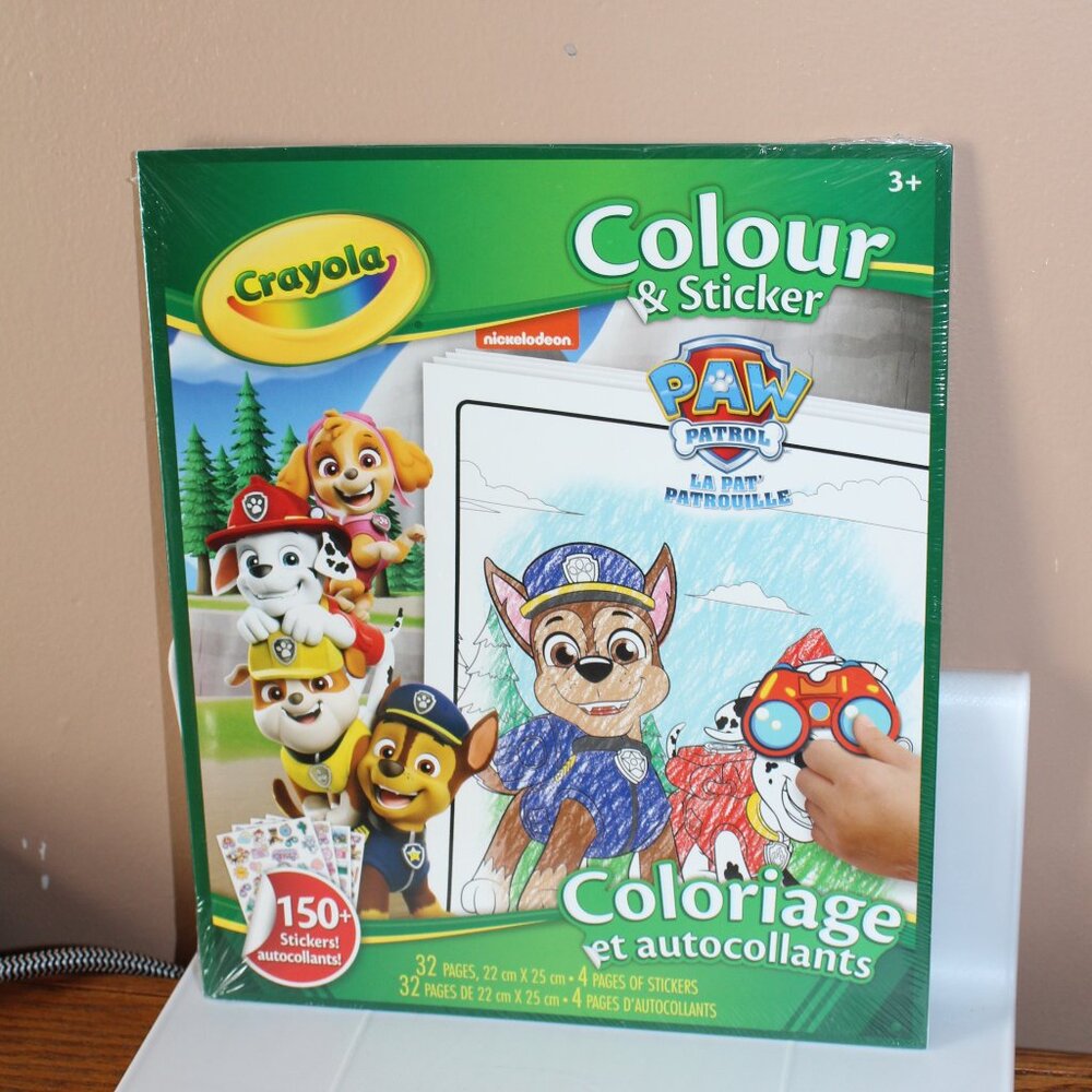 ☀️ 4/$20 Crayola Colour & Sticker Book Paw Patrol